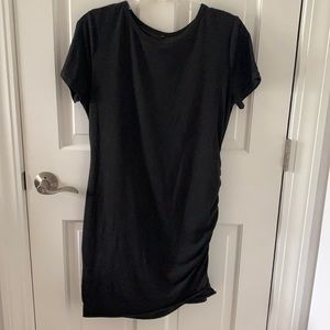 Black scrunched dress